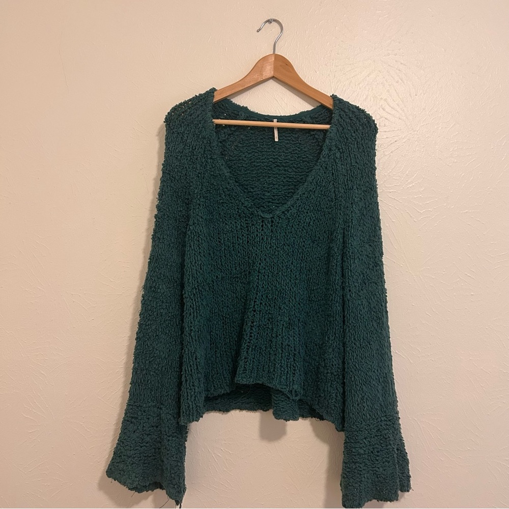 Free people dark teal sweater